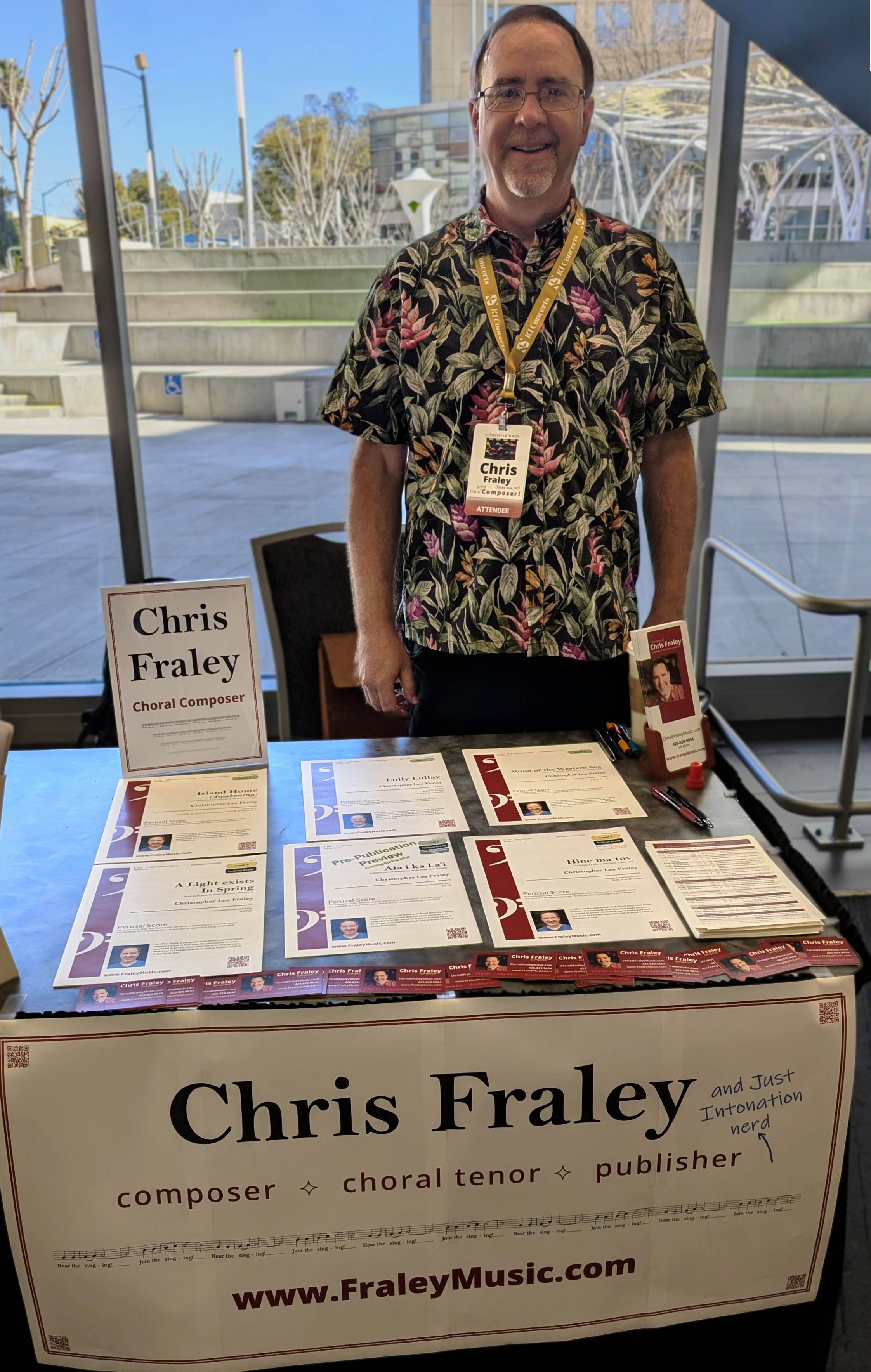 Chris Fraley at ACDA 2026 Composer Fair